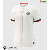 Camiseta Chelsea Enzo Fernandez #8 Visitante Equipación para mujer 2025-26 manga corta